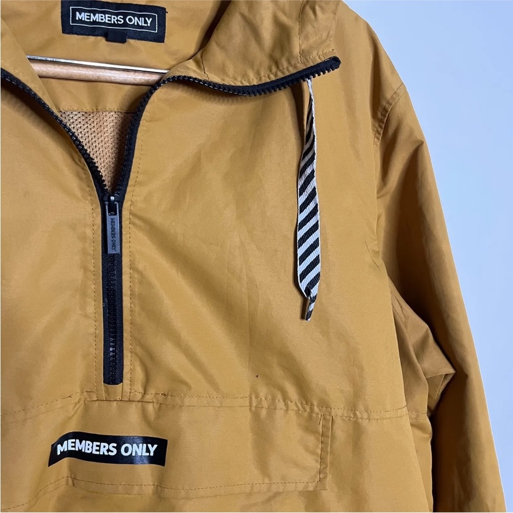 Members Only Pullover Windbreaker Jacket Mens Bro… - image 3
